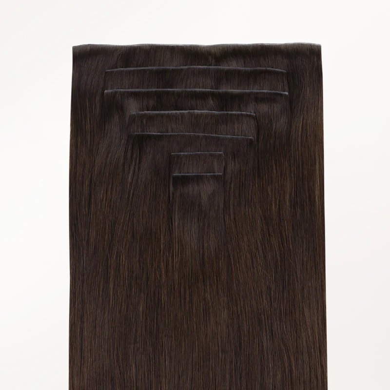 Light Brown (2A) Invisi Edge Seamless Clip-Ins (140g-160g) - Image 4