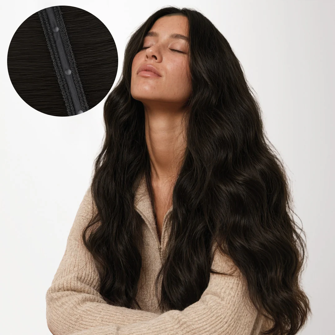 Natural Black (1B) Butterfly Weft Hair Extensions (100g-160g) - Image 10