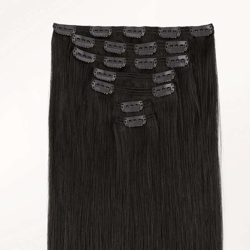 Natural Black (1B) Full Classic Clip-Ins (160g-220g) - Image 4