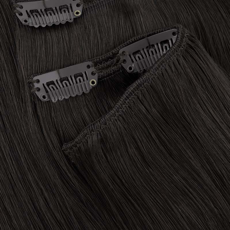 Natural Black (1B) Full Classic Clip-Ins (160g-220g) - Image 8