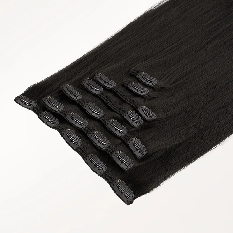 Natural Black (1B) Full Classic Clip-Ins (160g-220g) - Image 9