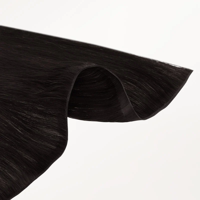 Natural Black (1B) Genius Tape Weft Hair Extensions 60g - Image 3