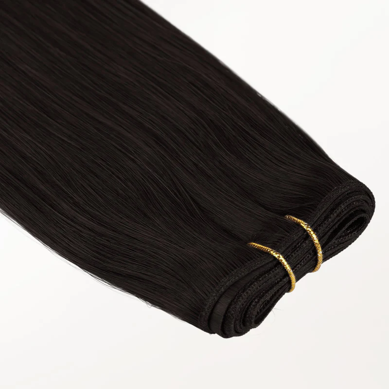 Natural Black (1B) Genius Tape Weft Hair Extensions 60g - Image 9