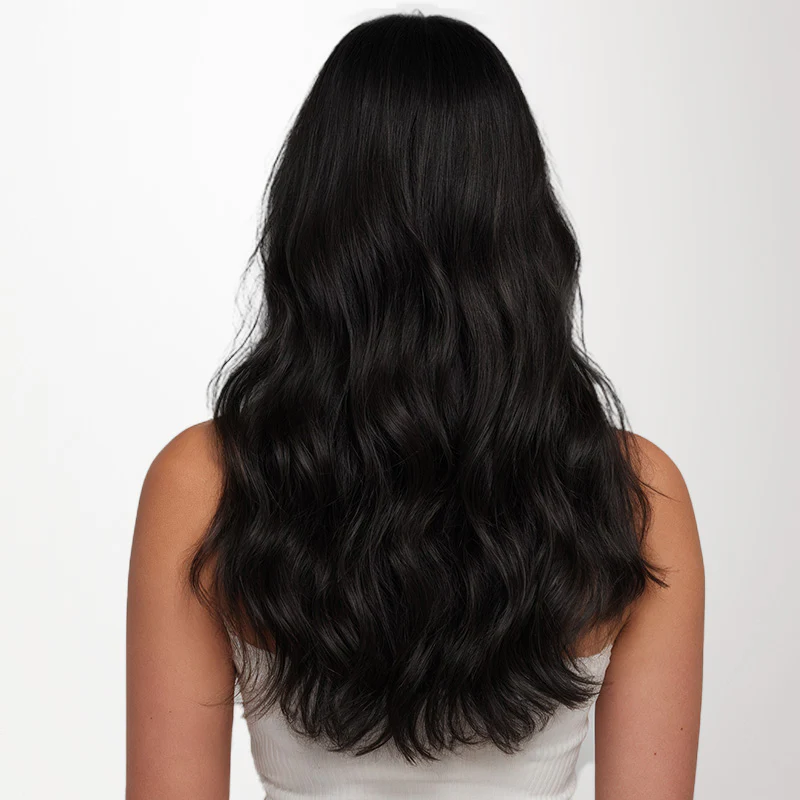 Natural Black (1B) Invisi Edge Seamless Clip-Ins (140g-160g) - Image 3