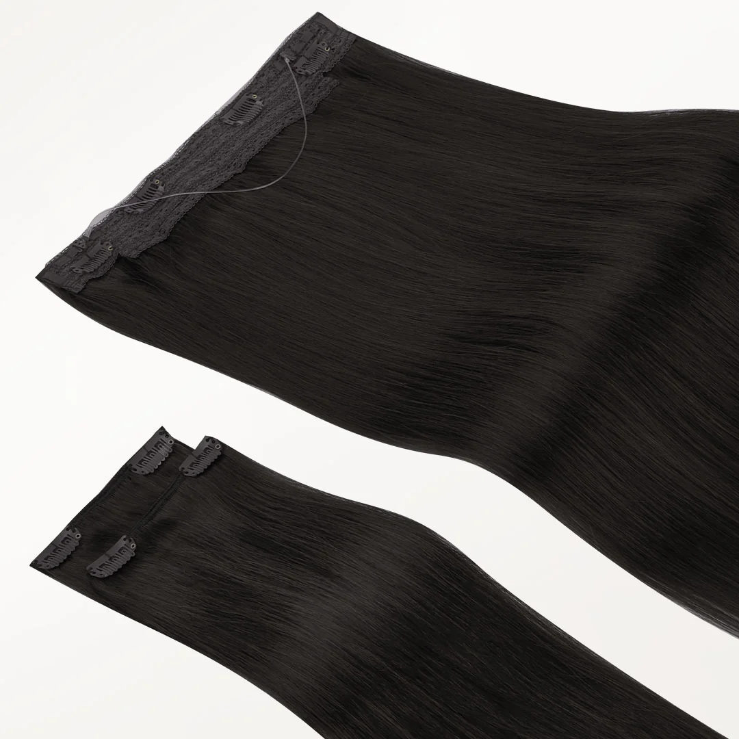 Natural Black (1B) Pro & Wire Hair Extension (70g-140g) - Image 5