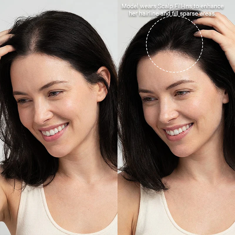 Natural Black (1B) Scalp Hair Fill-Ins (30g-39g) - Image 14