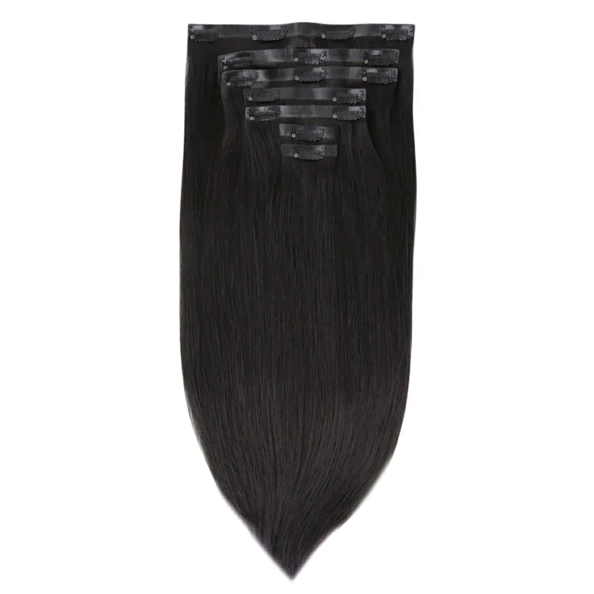 Natural Black (1B) Seamless Clip-Ins 150g [Clearance] - Image 2