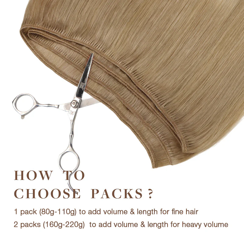 Natural Blonde Balayage (18ET90A) Sew-In Weft Hair Extensions (80g-120g) - Image 3