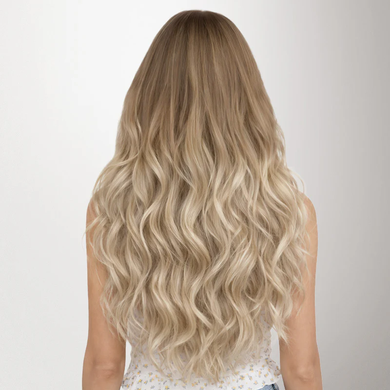 Natural Blonde Balayage (18ET90A) Genius Tape Weft Hair Extensions 60g - Image 15