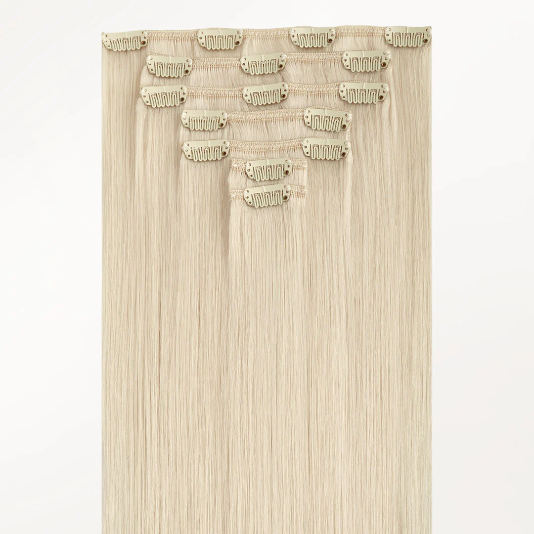 Platinum Blonde (60A) Classic Clip-Ins (150g-170g) - Image 6