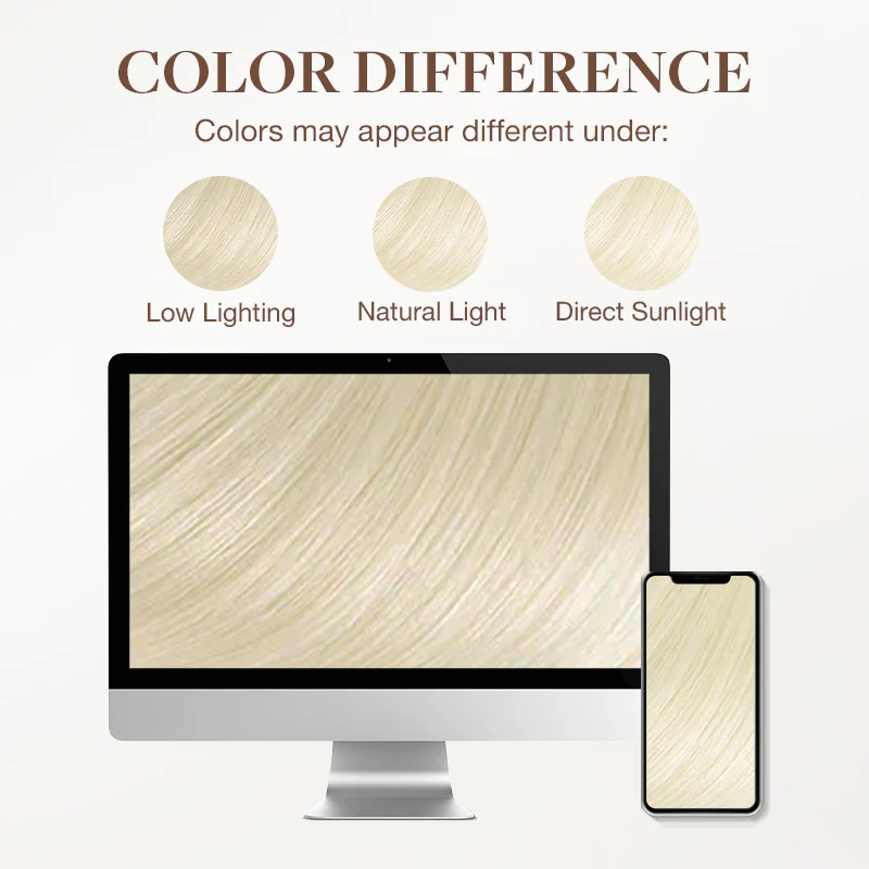 Platinum Blonde (60A) Wire Hair Extensions (70g-110g) - Image 7