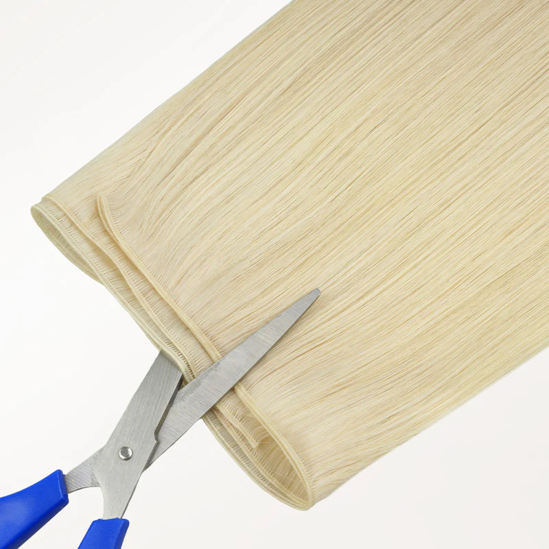 Platinum Blonde (60A) Genius Weft Hair Extensions (50-120g) - Image 4