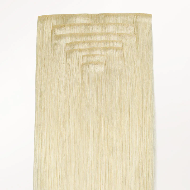 Platinum Blonde (60A) Invisi Edge Seamless Clip-Ins (140g-160g) - Image 3