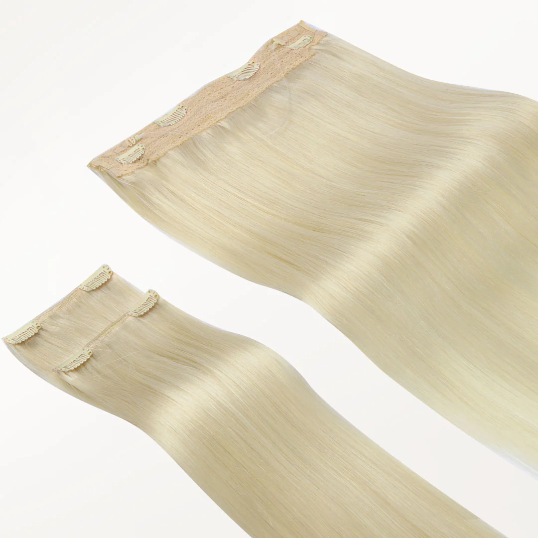 Platinum Blonde (60A) Pro & Wire Hair Extension (70g-140g) - Image 5