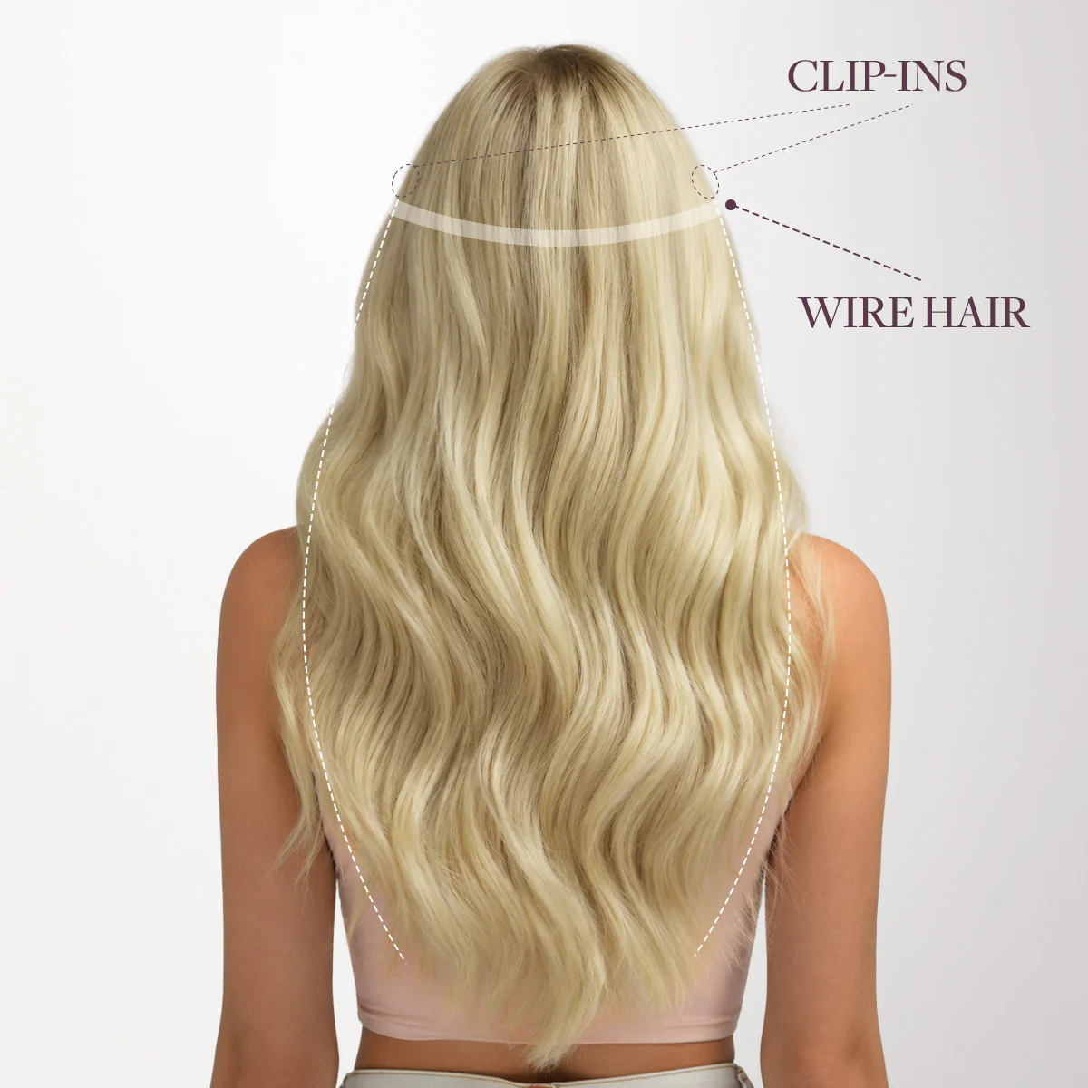 Dark Brown (2) Pro & Wire Hair Extension (70g-140g) - Image 6