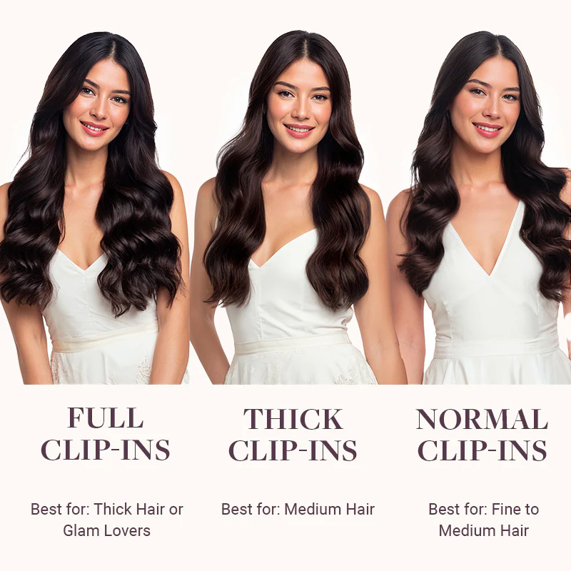 Dark Brown (2) Full Classic Clip-Ins (160g-220g) - Image 7
