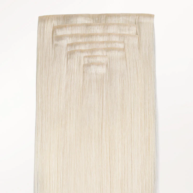 Pure Platinum Blonde (1000) Invisi Edge Seamless Clip-Ins (140g-160g) - Image 4