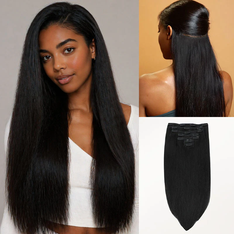 Silky Straight Undetectable Human Hair Extensions