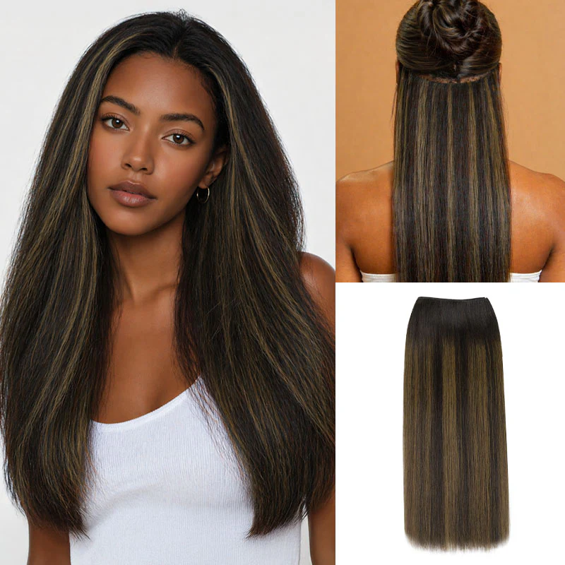 Silky Straight Undetectable Human Hair Extensions - Image 30