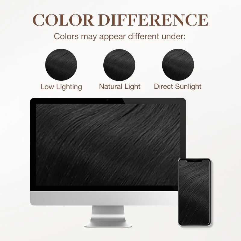 Jet Black (1) Wire Hair Extensions (70g-110g) - Image 7