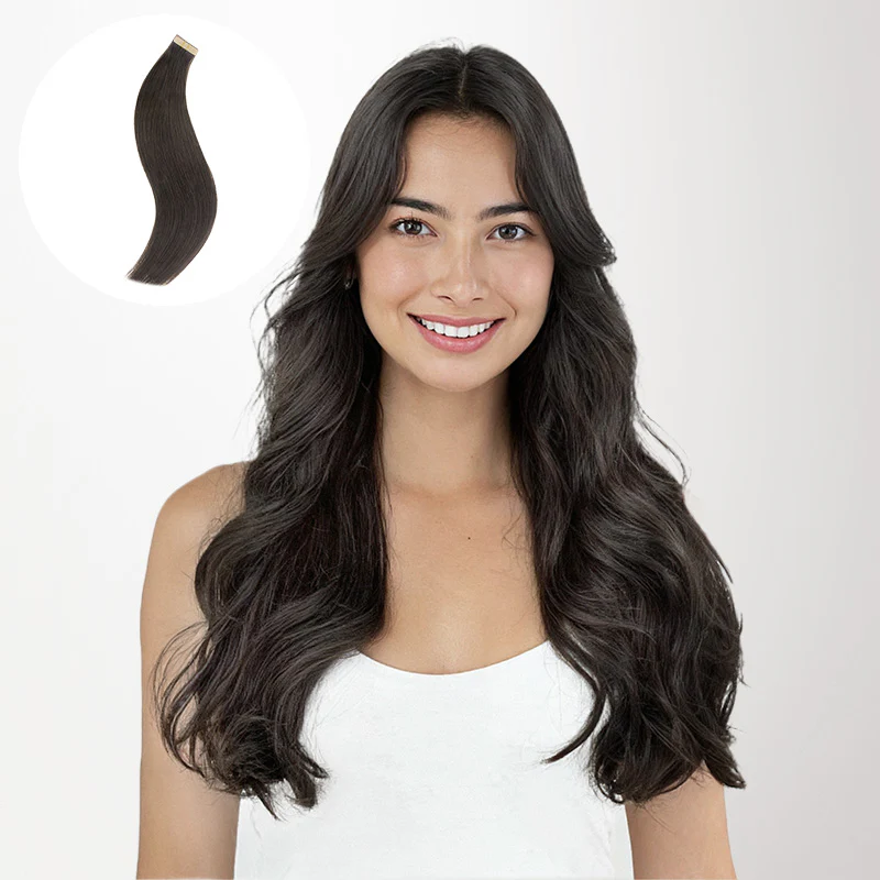 Tape-Ins Hair Extensions Black Tones - Image 16