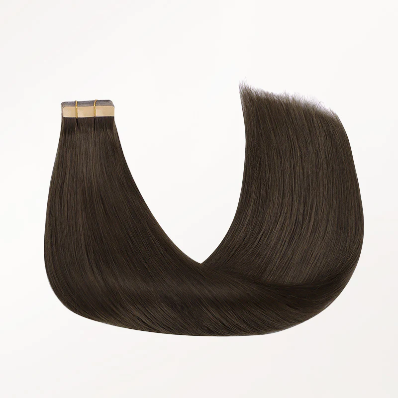 Tape-Ins Hair Extensions Brown Tones - Image 15