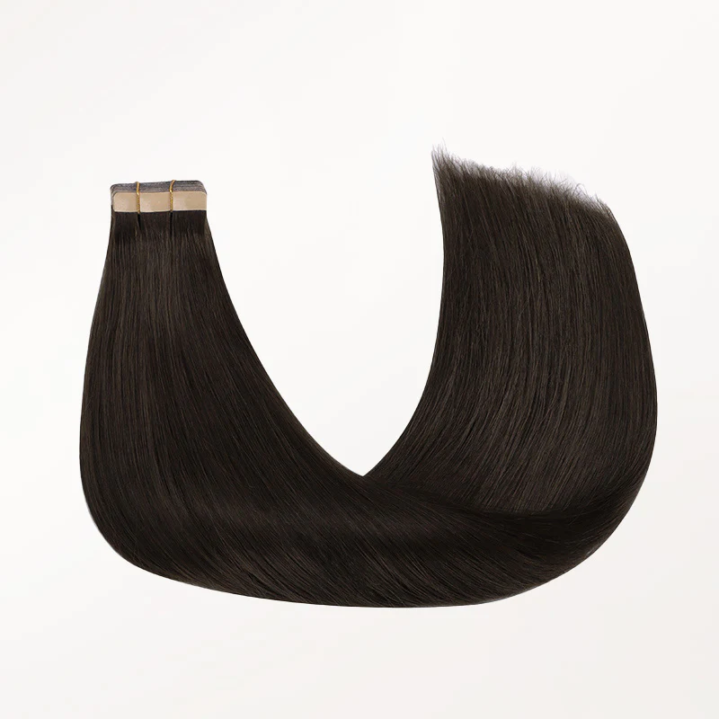 Tape-Ins Hair Extensions Brown Tones - Image 9