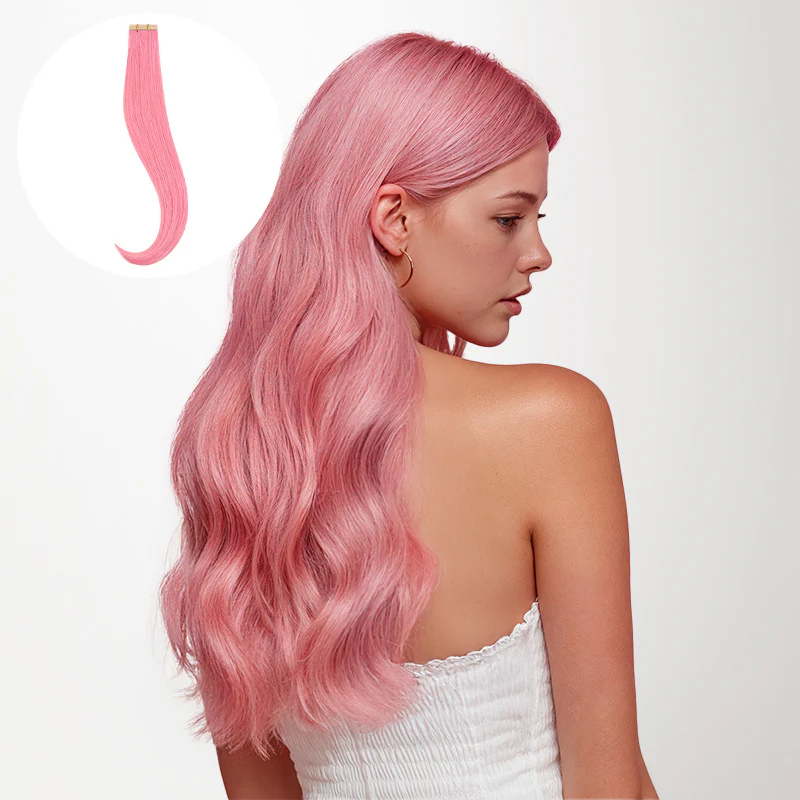 Tape-Ins Hair Extensions Colourful - Image 4